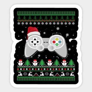 christmas 2023 - gamer ugly christmas 2023 Sticker